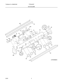 BACKGUARD Diagram and Parts List for FES300ASE  Frigidaire Range