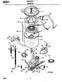 MOTOR / TUB Diagram and Parts List for GWS223RFS1  Gibson Washer