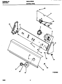 CONTROL PANEL Diagram and Parts List for MWX121REW3  Frigidaire Washer