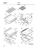 SHLEVES Diagram and Parts List for FRT18G5AW4  Frigidaire Refrigerator