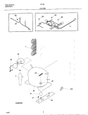 SYSTEM Diagram and Parts List for CF152  Frigidaire Freezer