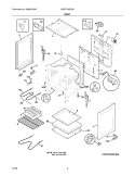 BODY Diagram and Parts List for CWEF310GSD  Crosley Range