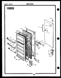 DOOR PARTS Diagram and Parts List for FV16M4WSFB  Frigidaire Freezer