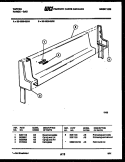 BACKGUARD Diagram and Parts List for 32-1009-00-05  Tappan Range