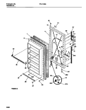 DOOR Diagram and Parts List for FFU17D9CW0  Frigidaire Freezer