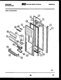REFRIGERATOR DOOR PARTS Diagram and Parts List for FPCE24VWPW0  Frigidaire Refrigerator