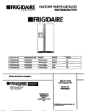 COVER Diagram and Parts List for FRS22WNCW2  Frigidaire Refrigerator