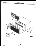 CABINET FRONT AND WRAPPER Diagram and Parts List for WAC067T7A1  Frigidaire Air Conditioner