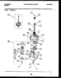 TRANSMISSION PARTS Diagram and Parts List for AW350-K1D  Kelvinator Washer