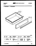 DRAWER PARTS Diagram and Parts List for REGS38BDL2  Frigidaire Range