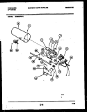 BURNER, IGNITER AND VALVE Diagram and Parts List for DG8600PW2  Frigidaire Dryer