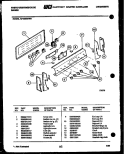 CONTROL PANEL Diagram and Parts List for KF420GDD5  Frigidaire Range
