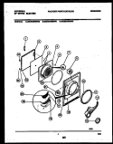 DOOR PARTS Diagram and Parts List for MDE216RBWD0  Frigidaire Dryer
