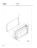 DOOR Diagram and Parts List for FFC05M1CW0  Frigidaire Freezer