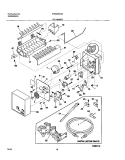 ICE MAKER Diagram and Parts List for FRS23KR4AB7  Frigidaire Refrigerator