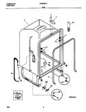 TUB Diagram and Parts List for GDB635RHS0  Gibson Dishwasher