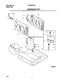 COMPRESSOR PARTS Diagram and Parts List for FAC082H7A2  Frigidaire Air Conditioner