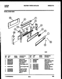 BACKGUARD Diagram and Parts List for 30-3991-00-03  Tappan Range