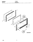 UPPER DOOR Diagram and Parts List for TEO356BHD2  Tappan Range