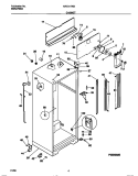 CABINET Diagram and Parts List for MRT21TNBD3  Frigidaire Refrigerator