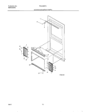 WINDOW MOUNTING Diagram and Parts List for FAC055K7A2  Frigidaire Air Conditioner
