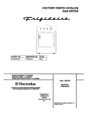 COVER Diagram and Parts List for CRGR442AS2  Frigidaire Dryer