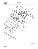 CONTROL PANEL Diagram and Parts List for GLWS1749AS0  Frigidaire Washer