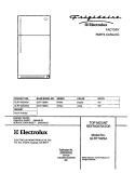 COVER Diagram and Parts List for GLRT182SAQ4  Frigidaire Refrigerator