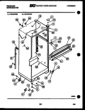 CABINET PARTS Diagram and Parts List for FPZ19TFL1  Frigidaire Refrigerator