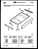 COOKTOP PARTS Diagram and Parts List for 31-4968-66-05  Tappan Range