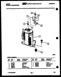 COMPRESSOR PARTS Diagram and Parts List for AL08B4EVA  Gibson Air Conditioner