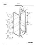 REFRIGERATOR DOOR Diagram and Parts List for FRS23W3AW2  Frigidaire Refrigerator