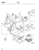 BODY Diagram and Parts List for FEFD67CHBB  Frigidaire Range