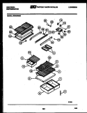 SHELVES AND SUPPORTS Diagram and Parts List for GTN198WH1-00  Tappan Refrigerator