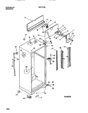 CABINET W / FAN ASSEMBLY Diagram and Parts List for TRT17CRAD1  Tappan Refrigerator
