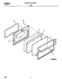 DOOR Diagram and Parts List for MEF322SBWB  Frigidaire Range