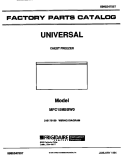 COVER Diagram and Parts List for MFC15M5BW1  Frigidaire Freezer