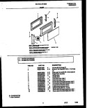 DOOR PARTS Diagram and Parts List for 56-9702-10-03  Tappan Microwave