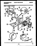 AIR, WATER AND CONDENSING PARTS Diagram and Parts List for WED25P2  Frigidaire Dehumidifier