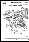 LOWER BODY PARTS Diagram and Parts List for REM77BDB0  Frigidaire Microwave Oven Combo
