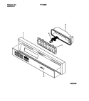 CONSOLE PAGE Diagram and Parts List for F71C885BB0  Frigidaire Dishwasher
