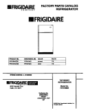COVER Diagram and Parts List for FRT21NNCW2  Frigidaire Refrigerator