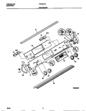 BACKGUARD Diagram and Parts List for FED387CCSD  Frigidaire Wall Oven