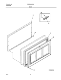DOOR Diagram and Parts List for FFC07M2AW1  Frigidaire Freezer