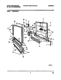 DOOR Diagram and Parts List for DB664RBR0  Frigidaire Dishwasher
