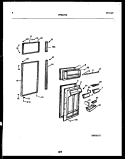 DOOR PARTS Diagram and Parts List for FPE21TRW2  Frigidaire Refrigerator