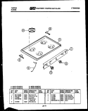COOKTOP PARTS Diagram and Parts List for 30-2237-00-02  Tappan Range