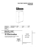 COVER Diagram and Parts List for GFU14F3AW0  Gibson Freezer