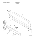 BACKGUARD Diagram and Parts List for WWGF3002KWB  Westinghouse Range