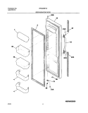 REFRIGERATOR DOOR Diagram and Parts List for WRS26MF5AQ4  Westinghouse Refrigerator